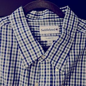 Saddlebred mens long sleeve 3XLT dress shirt. In great shape!